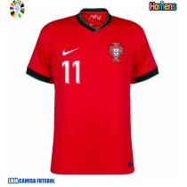 Camisa de Futebol Portugal Joao Felix #11 Equipamento Principal Europeu 2024 Manga Curta